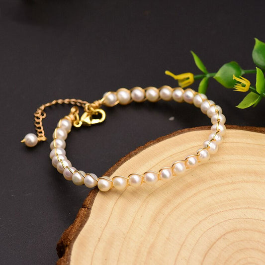 Original Natural Fresh Water Pearl Adjustable Bracelets For Women Gift Bracelet Femme Fine Jewellery