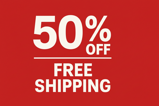 1 50% Off / Free Shipping